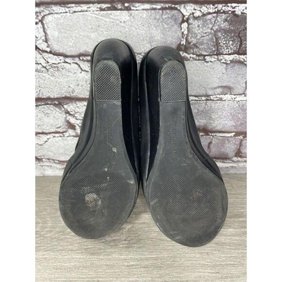 L'Amour Des Pieds Black Leather Strappy Wedge Open Toe Sandals Women 7M US/38EU - Picture 9 of 16